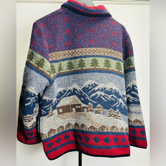 Vintage Sonoma Wool Blend Scenic Tapestry Jacket L - Picture 2 of 14